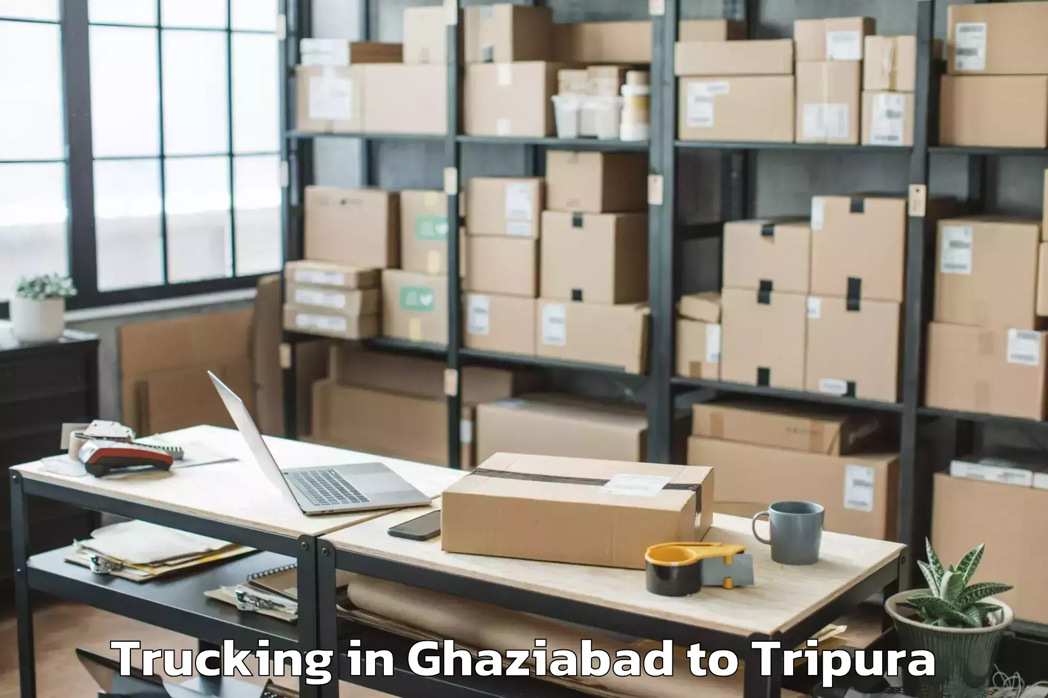 Book Your Ghaziabad to Tulashikhar Trucking Today